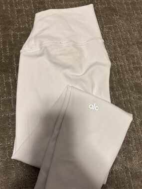 ALO Yoga high waisted white leggings
